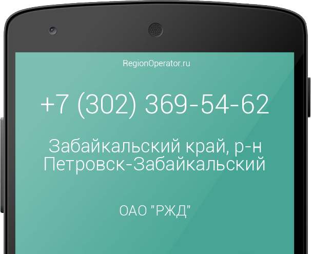 Информация о номере телефона +7 (302) 369-54-62: регион, оператор, отзывы, информация о владельце