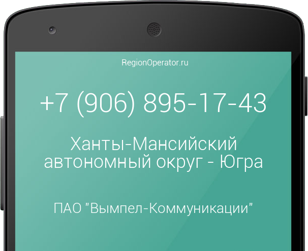 Информация о номере телефона +7 (906) 895-17-43: регион, оператор, отзывы, информация о владельце