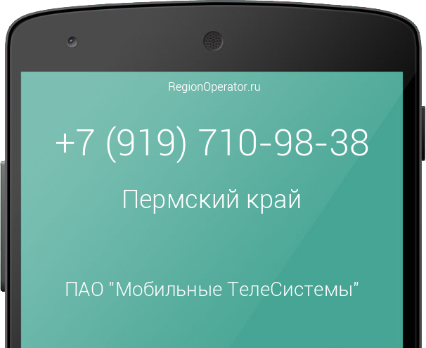 Информация о номере телефона +7 (919) 710-98-38: регион, оператор, отзывы, информация о владельце